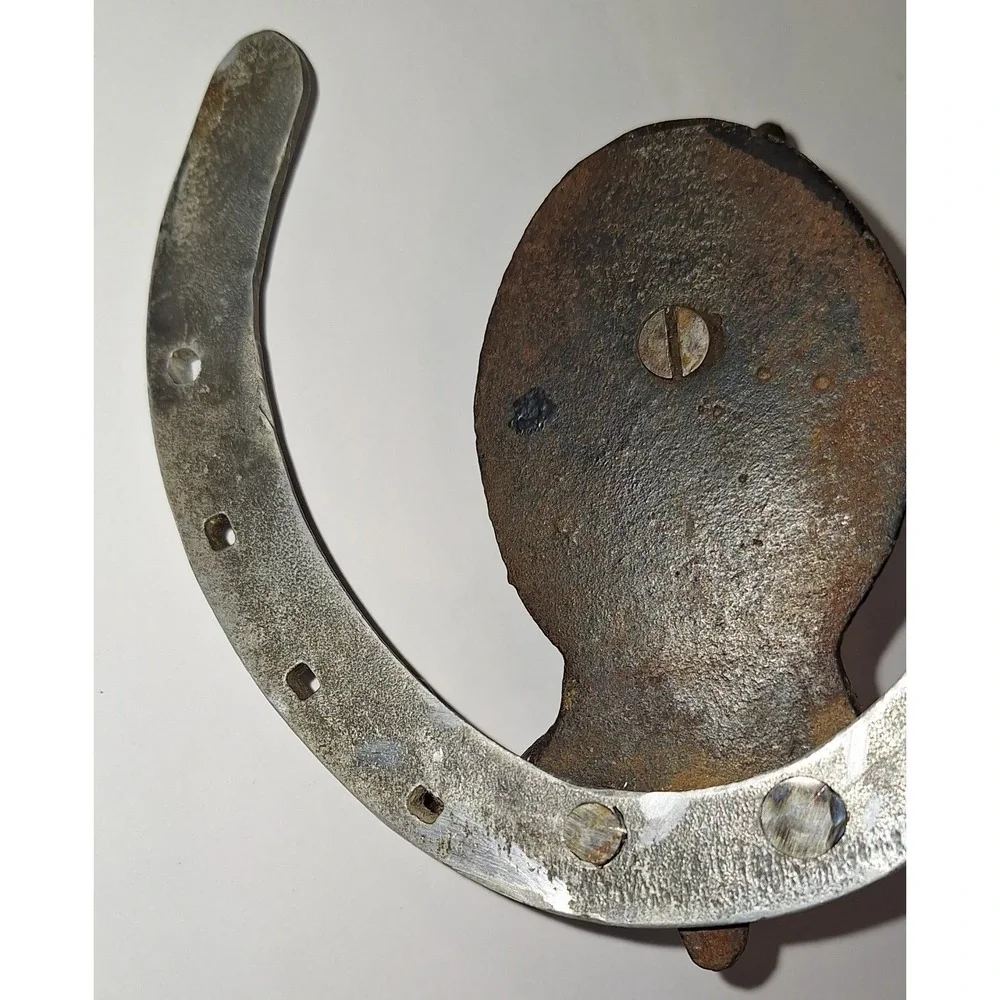 Victoria Coat Hook Horseshoe Horse Head Equestrian Metal rusty decor
